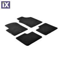 FIAT 500 08/2007-05/2016 / FIAT 500C 09/2007-06/2015 ΜΑΡΚΕ ΠΑΤΑΚΙΑ EXECUTIVE ΜΟΚΕΤΑ ΣΕ ΜΑΥΡΟ ΧΡΩΜΑ ΜΕ ΚΟΥΜΠΩΜΑΤΑ LAMPA  - 4 ΤΕΜ.