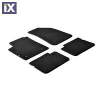 FIAT BRAVO 2007-2011 / LANCIA DELTA 2006-2015 ΜΑΡΚΕ ΠΑΤΑΚΙΑ EXECUTIVE ΜΟΚΕΤΑ ΣΕ ΜΑΥΡΟ ΧΡΩΜΑ ΜΕ ΚΟΥΜΠΩΜΑΤΑ LAMPA  - 4 ΤΕΜ.
