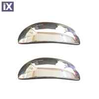 PEUGEOT 107 HB 3D 2007+ ΧΕΡΟΥΛΙΑ ΠΟΡΤΑΣ ΧΡΩΜΙΟ ΜΕΤΑΛΛΙΚΑ 2ΠΟΡΤΕΣ 2ΤΕΜ