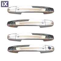 TOYOTA AVENSIS SEDAN 03-08 ΧΕΡΟΥΛΙΑ ΠΟΡΤΑΣ ΧΡΩΜΙΟ ΜΕΤΑΛΛΙΚΑ 4ΠΟΡΤΕΣ 4ΤΕΜ