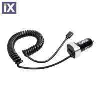 Αντάπτορας Αναπτήρα  12/24V 2400mA Διπλός με Θύρα USB+MICRO USB με καλώδιο 150cm