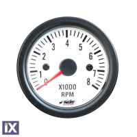 ΣΤΡΟΦΟΜΕΤΡΟ ΛΕΥΚΟ 52mm 2 INCH WHITE LINE