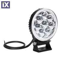 Προβολέας οδήγησης MERCURY με 8 Led Στρογγυλός