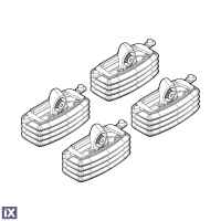 FIAT IDEA 01/04-11/12 KIT ΑΚΡΑ (ΠΟΔΙΑ) ΓΙΑ ΜΠΑΡΕΣ NORDRIVE