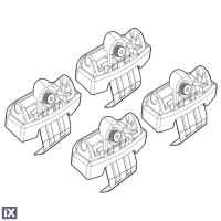 AUDI A4 4D 11-15+ KIT ΑΚΡΑ (ΠΟΔΙΑ) ΓΙΑ ΜΠΑΡΕΣ NORDRIVE