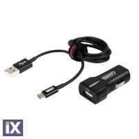 ΦΟΡΤΙΣΤΗΣ ΑΝΑΠΤΗΡΑ 12/24V ΜΕ 1 MICRO USB ΜΕ ΚΑΛΩΔΙΟ 100cm QUALCOMM
