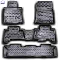 TOYOTA LAND CRUISER 5D 11/2009+ ΜΑΡΚΕ ΠΑΤΑΚΙΑ ΣΕ ΣΚΑΦΗ TPE ΛΑΣΤΙΧΟ ΣΕ ΑΝΘΡΑΚΙ ΣΚΟΥΡΟ ΓΚΡΙ ΧΡΩΜΑ NOVLINE - 5 ΤΕΜ.