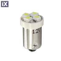 T4W 12V 0,32W BA9s (ΜΙΝΙΟΝ) LED 4xSMD3528 ΛΕΥΚΟ 1ΤΕΜ.