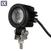 ΠΡΟΒΟΛΕΑΣ ΕΡΓΑΣΙΑΣ  WORKING LAMPS FLOOD 10-32V 10W 800lm CREE LED ΣΤΡΟΓΓΥΛΟΣ (57 x 57 x 57 mm) M-TECH -1ΤΕΜ