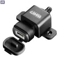 Φορτιστής USB 12/24V 2,4A με καλώδιο 150cm για φόρτιση συσκευών 2400mA αδιάβροχος