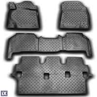 LEXUS LX570 2007+ ΜΑΡΚΕ ΠΑΤΑΚΙΑ ΣΕ ΣΚΑΦΗ TPE ΛΑΣΤΙΧΟ ΣΕ ΑΝΘΡΑΚΙ ΣΚΟΥΡΟ ΓΚΡΙ ΧΡΩΜΑ NOVLINE - 4 ΤΕΜ.