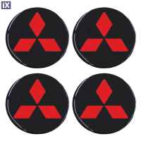 MITSUBISHI ΑΥΤΟΚΟΛΛΗΤΑ ΖΑΝΤΩΝ 6 cm ΜΑΥΡΟ/ΚΟΚΙΝΟ ΜΕ ΕΠΙΚΑΛΥΨΗ ΣΜΑΛΤΟΥ - 4 ΤΕΜ.