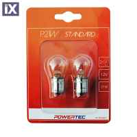 P21W 12V 21W BA15s ΜΟΝΟΠΟΛΙΚΟ POWERTEC STANDARD ΑΛΟΓΟΝΟΥ 2ΤΕΜ.