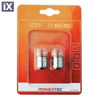 R5W 12V 5W BA15s (ΦΟΥΝΤΟΥΚΙ) POWERTEC STANDARD ΑΛΟΓΟΝΟΥ 2ΤΕΜ.
