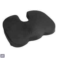 ΜΑΞΙΛΑΡΙ ΚΑΘΙΣΜΑΤΟΣ ERGO SEAT CONTOUR ΜΕ GEL ΚΑΙ ΑΦΡΟ MEMORY FOAM  (ΜΑΥΡΟ) - 1 ΤΕΜ.