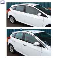 FORD FOCUS 5D 2011+ ΔΙΑΚΟΣΜΗΤΙΚΟ TRIM ΠΑΡΑΘΥΡΩΝ ΧΡΩΜΙΟ 8ΤΕΜ.