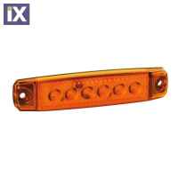 ΦΩΣ ΟΓΚΟΥ 6LED ΠΟΡΤΟΚΑΛΙ 12/24V 96mm ΑΔΙΑΒΡΟΧΟ 1ΤΕΜ.