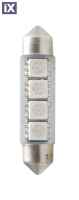 ΛΑΜΠΑΚΙΑ ΠΛΑΦΟΝΙΕΡΑΣ C5W/C10W 12V 0,96W SV8,5 41mm CAN-BUS LED 4xSMD5050 PREMIUM ΜΠΛΕ 1ΤΕΜ.