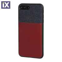 APPLE iPHONE 7 PLUS ΚΑΙ 8 PLUS ΘΗΚΗ ΚΙΝΗΤΟΥ DUO POCKET ΜΠΛΕ-ΜΠΟΡΝΤΩ ΜΑΓΝΗΤΙΚΗ SILVER LINE