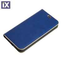 APPLE iPHONE X ΘΗΚΗ ΚΙΝΗΤΟΥ CLUB ΜΑΓΝΗΤΙΚΗ ΜΠΛΕ ΔΕΡΜΑΤΙΝΗ GOLD LINE
