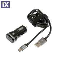 ΦΟΡΤΙΣΤΗΣ ΑΝΑΠΤΗΡΑ 12/24V ΜΕ 1 USB TYPE-C 3000mA ΚΑΛΩΔΙΟ 100cm ULTRA FAST CHARGER(LAPTOP/NOTEBOOK)