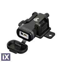 ΦΟΡΤΙΣΤΗΣ USB ΜΕ ΦΙΣ ΑΝΑΠΤΗΡΑ ΚΑΙ ΚΑΛΩΔΙΟ 150cm 12/24V 2,4A  ΑΔΙΑΒΡΟΧΟΣ