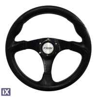 ΤΙΜΟΝΙ BARCHETTA EVO - ΜΑΥΡΟ ΟΙΚΟΛΟΓΙΚΟ ΔΕΡΜΑ 320mm