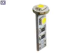 T10 W5W 12V W2,1x9,5d LED 3xSMD5050 ΛΕΥΚΟ (ΚΑΡΦΩΤΟ CAN-BUS) 1ΤΕΜ. M-TECH