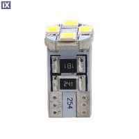 T10 W5W 12V W2,1x9,5d LED 4xSMD3528 ΛΕΥΚΟ (ΚΑΡΦΩΤΟ CAN-BUS) BLISTER 2ΤΕΜ. M-TECH