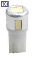 T10 W5W 12V W2,1x9,5d LED 6xSMD5730 ΛΕΥΚΟ (ΚΑΡΦΩΤΟ ΑΚΑΛΥΚΟ) 1ΤΕΜ. M-TECH