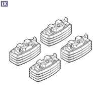 MERCEDES A-CLASS W169 3D/5D 9/04-4/10 KIT ΑΚΡΑ (ΠΟΔΙΑ) ΓΙΑ ΜΠΑΡΕΣ NORDRIVE