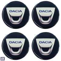 DACIA ΑΥΤΟΚΟΛΛΗΤΑ ΣΗΜΑΤΑ ΖΑΝΤΩΝ 5,5 cm ΜΑΥΡΟ/ΧΡΩΜΙΟ ΜΕ ΕΠΙΚΑΛΥΨΗ ΣΜΑΛΤΟΥ  - 4 ΤΕΜ.