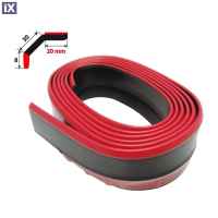 ΔΙΑΚΟΣΜΗΤΙΚΟ SPOILER ΠΡΟΦΥΛΑΚΤΗΡΑ LIP-SPLITTER 20+30+8mm 250cm ΛΑΣΤΙΧΕΝΙΟ ΚΟΚΚΙΝΟ/ΜΑΥΡΟ SIMONI RACING - 1 ΤΕΜ.