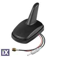 ΚΕΡΑΙΑ ΚΑΡΧΑΡΙΑΣ AERO-FIN 4 12V ΜΑΥΡΗ AM/FM/GPS ΜΕ ΕΝΙΣΧΥΤΗ ΣΗΜΑΤΟΣ 55x85x64mm