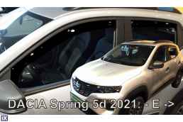 DACIA SPRING ELECTRIC 5D 2021+  ΣΕΤ ΑΝΕΜΟΘΡΑΥΣΤΕΣ ΑΥΤΟΚΙΝΗΤΟΥ ΑΠΟ ΕΥΚΑΜΠΤΟ ΦΙΜΕ ΠΛΑΣΤΙΚΟ HEKO - 4 ΤΕΜ.
