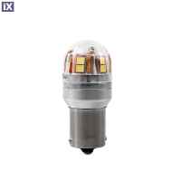 P21W 12/24V Ba15s 2,8W 450lm 15xSMD LED CAN-BUS ΛΕΥΚΟ BLISTER  M-TECH 1ΤΕΜ.