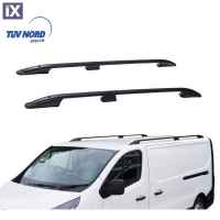 OPEL VIVARO 2014+ /RENAULT TRAFIC 2014+ ΠΑΡΑΛΛΗΛΕΣ ΜΠΑΡΕΣ ΟΡΟΦΗΣ ΑΛΟΥΜΙΝΙΟΥ L2 ΜΑΥΡΕΣ