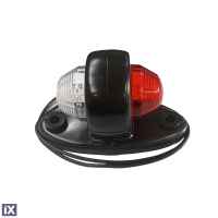 ΦΩΣ ΟΓΚΟΥ LD465 12/24V 2LED ΚΟΚΚΙΝΟ/ ΛΕΥΚΟ (ΔΙΠΛΗΣ ΟΨΗΣ) ΣΤΡΟΓΥΛΛΟ 1ΤΕΜ.