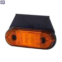 ΦΩΣ ΟΓΚΟΥ ΑΝΑΚΛΑΣΤΙΚΟ LD624 12/24V 1 LED HORPOL ΠΟΡΤΟΚΑΛΙ (11 x 3,9 cm) -1ΤΕΜ.