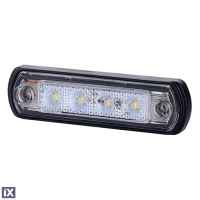 ΦΩΣ ΟΓΚΟΥ LD675 12/24V 4LED HORPOL ΛΕΥΚΟ (10,5 x 3 cm) -1ΤΕΜ.