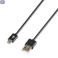 ΚΑΛΩΔΙΟ ΦΟΡΤΙΣΗΣ ΚΑΙ ΣΥΓΧΡΟΝΙΣΜΟΥ 100 cm MICRO USB ESSENTIALS LINE (ΜΑΥΡΟ)
