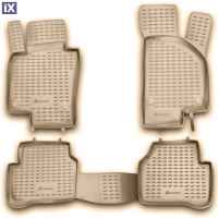 VW PASSAT B6 09/2005-2010 ΜΑΡΚΕ ΠΑΤΑΚΙΑ ΣΕ ΣΚΑΦΗ TPE ΛΑΣΤΙΧΟ ΣΕ ΜΠΕΖ ΧΡΩΜΑ NOVLINE - 4 ΤΕΜ.