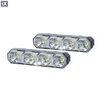 DRL HOR78 12/24V ΠΡΟΣΘΕΤΟ DAYTIME ΔΙΕΘΝΗ ΜΕ 4LED 6W 120,5x36,8mm ΜΑΥΡΟ 2ΤΕΜ