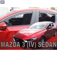 MAZDA 3 4D 2019+ ΣΕΤ ΑΝΕΜΟΘΡΑΥΣΤΕΣ ΑΥΤΟΚΙΝΗΤΟΥ ΑΠΟ ΕΥΚΑΜΠΤΟ ΦΙΜΕ ΠΛΑΣΤΙΚΟ HEKO - 4 ΤΕΜ.