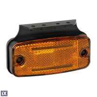 ΦΩΣ ΟΓΚΟΥ S18 2 LED ΠΟΡΤΟΚΑΛΙ 10/30V ΜΕ ΑΝΑΚΛΑΣΤΗΡΑ (114x54 mm) -1ΤΕΜ.