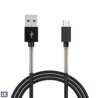 ΚΑΛΩΔΙΟ ΤΑΧΕΙΑΣ ΦΟΡΤΙΣΗΣ USB ΓΙΑ MICRO USB 2,4A 100cm AMiO - 1 ΤΕΜ.