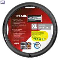 ΚΑΛΥΜΜΑ ΤΙΜΟΝΙΟΥ ΦΟΡΤΗΓΟΥ PEARL BLACK ΔΕΡΜΑΤΙΝΗ ΜΑΥΡΟ (XL) 49-51cm ΟΙΚΟΛΟΓΙΚΟ ΚΑΙ ΑΟΣΜΟ