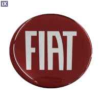 FIAT ΑΥΤΟΚΟΛΛΗΤΟ ΣΗΜΑ ΟΒΑΛ 7,1 Χ 6,3 cm ΜΠΟΡΝΤΩ/ΧΡΩΜΙΟ ΜΕ ΕΠΙΚΑΛΥΨΗ ΣΜΑΛΤΟΥ - 1 ΤΕΜ.