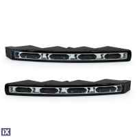 ΦΩΤΑ ΗΜΕΡΑΣ DRL 12/24V 12W 8LED(1,5W ANA LED) 1200Lm 170x22x60mm 2ΤΕΜ