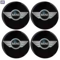 MINI COOPER ΑΥΤΟΚΟΛΛΗΤΑ ΖΑΝΤΩΝ 7,2cm ΜΑΥΡΟ/ΓΚΡΙ/ΠΡΑΣΙΝΟ ΜΕ ΕΠΙΚΑΛΥΨΗ ΣΜΑΛΤΟΥ - 4 ΤΕΜ.